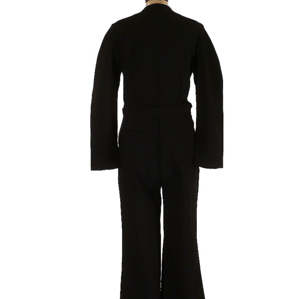 Frankie Shop Laurel Wide Leg Zip Up Belted Jumpsuit Large - Picture 3 of 4